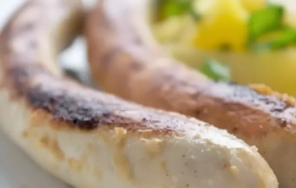 Leckeres Rezept für Senf-Bratwurst mit selbstgemachtem Kartoffelsalat