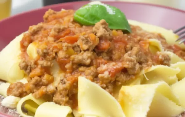 Leckeres Rezept für Tagliatelle Bolognese