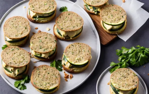 Leckeres Rezept für Zucchini-Brötchen mit Speck und Käse