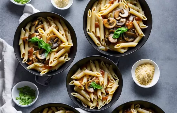 Leckeres Rezept: Penne mit Champignons