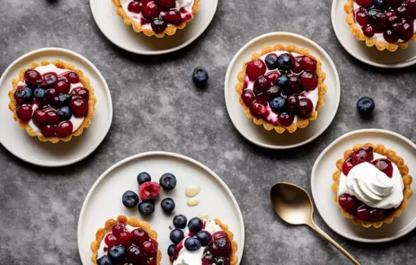 Leckeres Tartlet mit saftigen Brombeeren