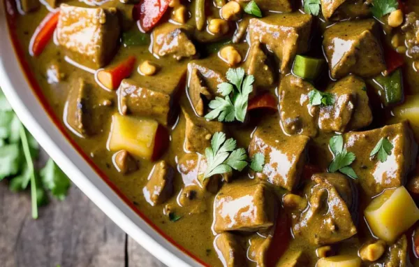 Leckeres und würziges Mussaman Curry