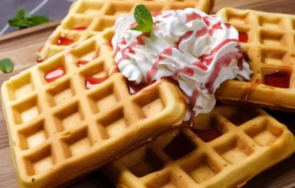 Leckeres Waffelrezept mit saftigen Beeren und cremiger Sahne