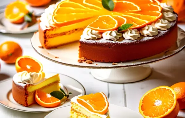 Orangencremetorte - ein köstlicher Genuss für den Gaumen