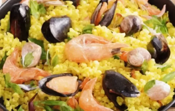 Paella mit Meeresfrüchten