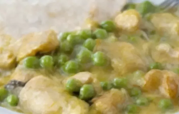 Puten-Curry mit Champignons und Erbsen