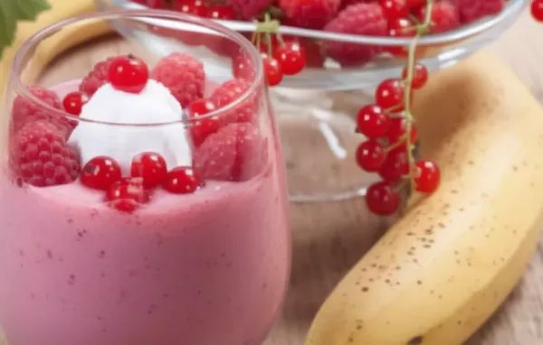 Refreshing and fruity, this Banana Raspberry Smoothie is perfect for a quick and healthy breakfast or snack.