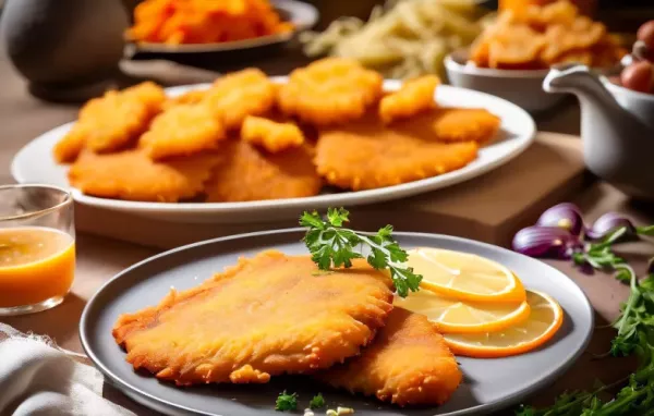 Rehschnitzel in knuspriger Kürbiskernpanade