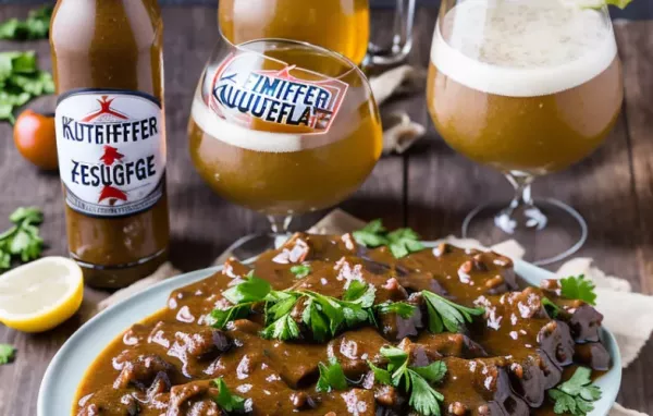 Saftige Hühnerfilets in einer köstlichen Pflaumen-Bier-Sauce