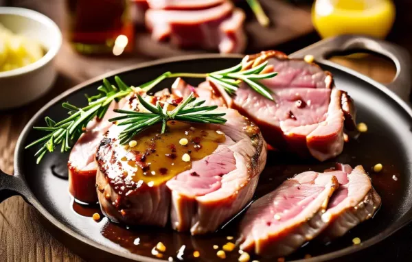 Saftige Schweinesteaks mit köstlichen Birnen