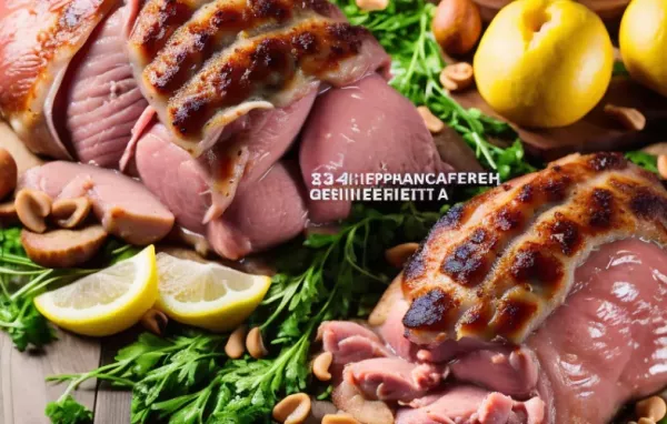 Schweinefleisch mit Erdäpfeln und Nüssen