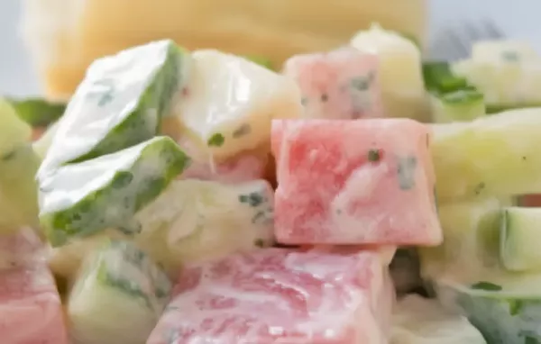 Sommerlicher Genuss: Melonen-Gurken-Minz-Salat