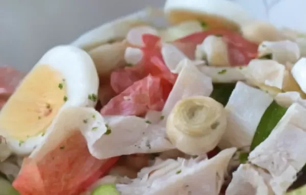 Spargelsalat mit Ei und Champignons