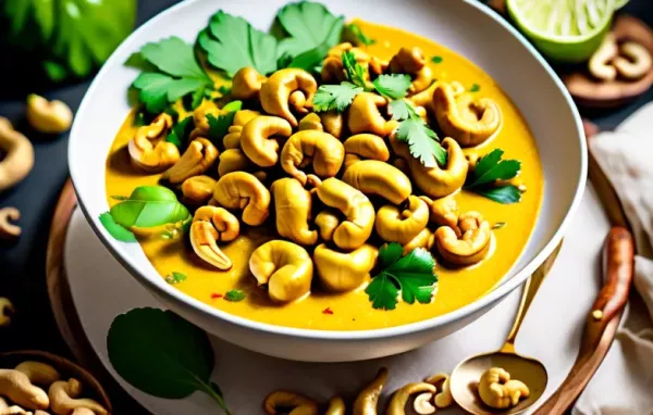 Vegetarisches Cashewkern-Curry mit exotischen Aromen