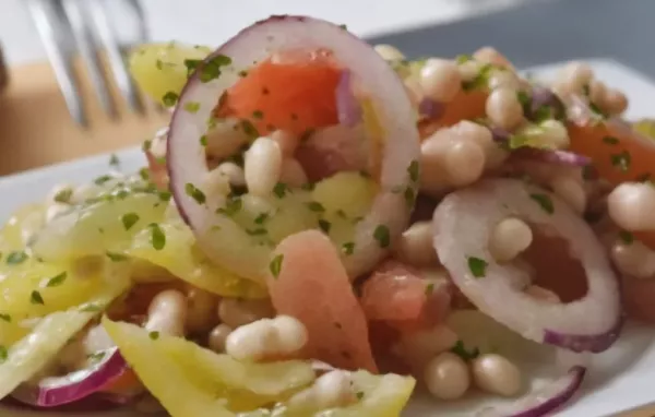 Weißer Bohnen-Tomaten-Salat