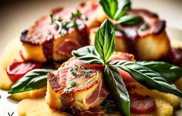 Zartes Saltimbocca mit knusprigen Grießtalern