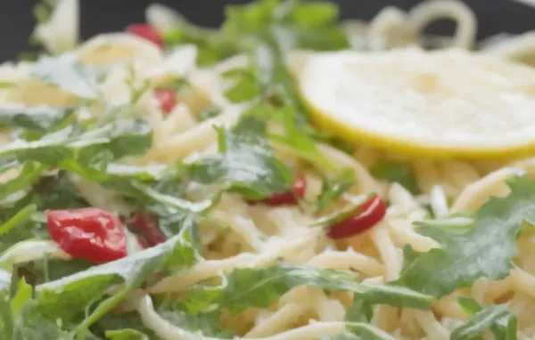 Zitronen-Spaghetti - Eine frische und einfache Pasta mit zitronigem Geschmack.