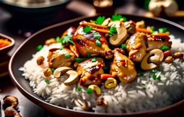 Asiatisches Hühnchen mit Cashew Basmati Reis