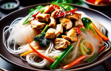 Asiatisches Huhn mit Gemüse und Glasnudeln - Ein leckeres und einfaches Rezept für einen asiatischen Genuss zuhause.