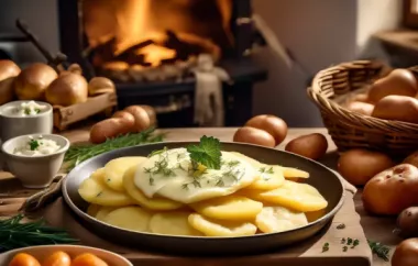 Auf traditionelle Weise zubereitet, sind Deutsche Kartoffelröstis ein beliebtes Beilagengericht.