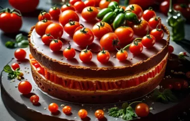 Basilikum-Paradeiser-Torte - Eine frische und leckere Torte mit Tomaten und Basilikum