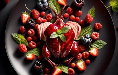 Blaetterteigkranz mit saftiger Erdbeerfuellung