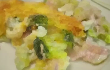 Brokkoli-Karfiol Auflauf mit Schimmelkäse