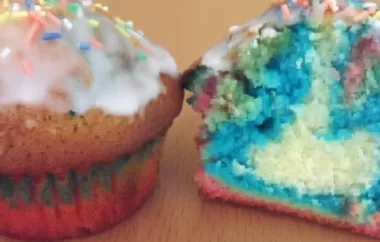 Bunte und leckere Regenbogen Muffins