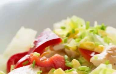 Bunter Hühnerstreifen-Salat - Frische und gesunde Mahlzeit