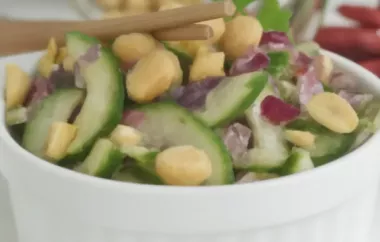 Chili-Erdnuss-Gurkensalat - Erfrischender Salat mit asiatischem Flair