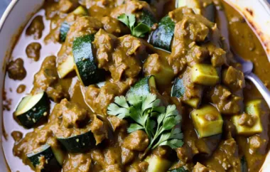 Curry-Zucchini-Sauce - Ein einfaches und leckeres Rezept