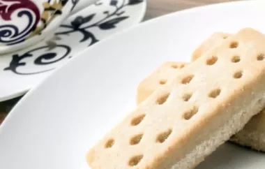 Delicious and buttery shortbread fingers recipe