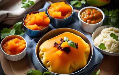 Deutsche Teigtaschen - Eine köstliche Variation der indischen Teigtaschen mit Papaya-Chutney