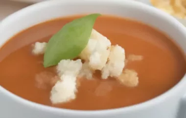 Deutsche Tomatensuppe - Perfekt für kalte Tage