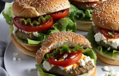 Deutscher Feta-Burger - Ein leckerer vegetarischer Burger für alle Feta-Liebhaber