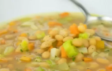 Ein einfaches und köstliches Rezept für eine schnelle Bohnensuppe