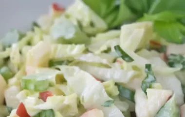Ein erfrischender Salat aus Chinakohl und Sellerie