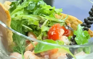 Ein erfrischender Shrimpsalat mit einer würzigen Wasabi-Note