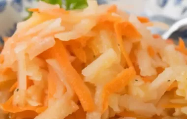 Ein erfrischender und gesunder Karotten-Apfel-Salat