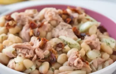 Ein erfrischender und proteinreicher Salat mit knackigen Bohnen und leckerem Thunfisch