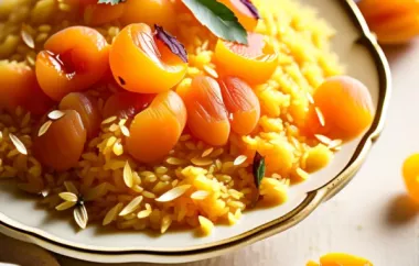 Ein exotisches Rezept für Aprikosen-Safran-Reis