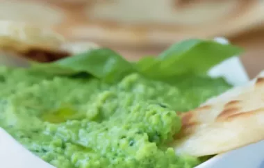 Ein frischer und gesunder Snack: Grüner Hummus