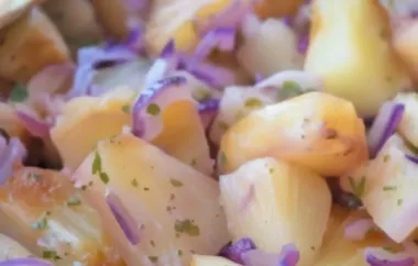Ein fruchtig-scharfes Gemüsegericht mit Ananas und Zwiebeln