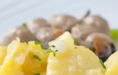 Ein klassisches Rezept für Kartoffelsalat mit einem leckeren Dressing
