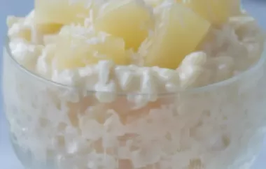 Ein köstlicher Milchreis mit fruchtiger Ananas verfeinert