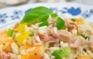 Ein köstlicher Reissalat mit einer würzigen Currynote und zartem Hähnchenfleisch