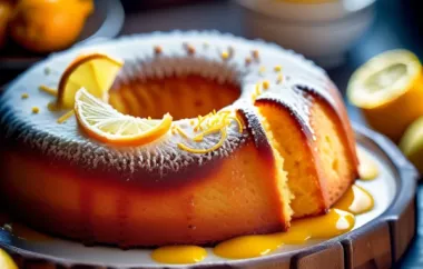 Ein köstlicher Savarin Kuchen mit Orangenlikör und Zitronenzesten