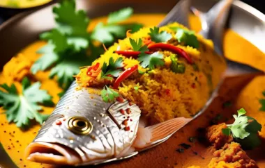 Ein köstliches indisches Gericht: Gedämpfter Fisch in leckerem Gewürzmantel