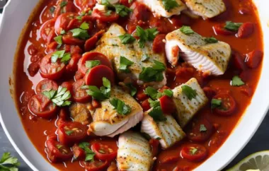 Ein köstliches Rezept für Fisch in Tomatensauce
