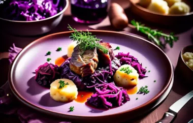 Ein köstliches Rezept für Hasenrücken mit Rotkraut und Waldviertler Erdäpfelknödel